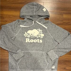 Ladies Roots Salt and Pepper Hoodie size Medium, excellent condition!